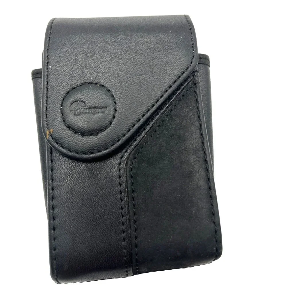LOWEPRO Napoli 10 GENUINE LEATHER Digital CAMERA CASE Pouch BLACK NIKON A493